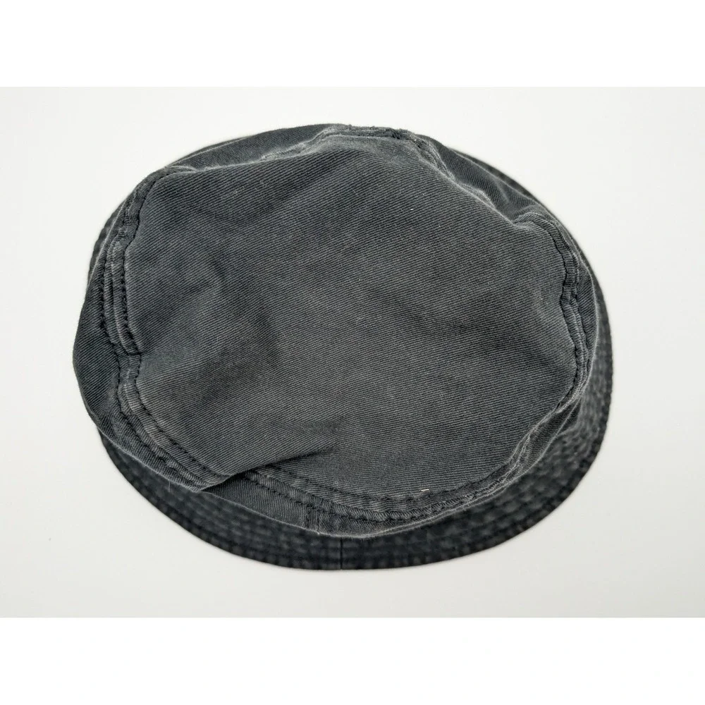 Adidas Aeroready Washed Black Cotton Twill Bucket Hat Embroidered Logo Men Women